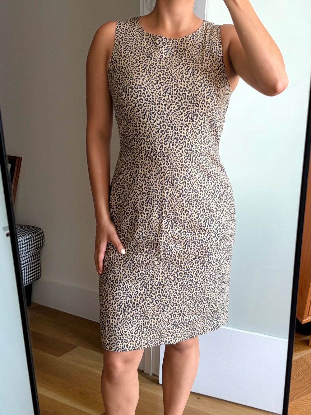 J. Crew Leopard Print Midi Dress